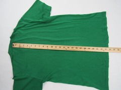 Vtg 1980s Green Blank USA Made Sportswear Basic T Shirt Sz M 38-40 50/50