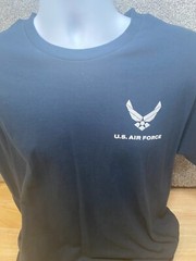 US Air Force Logo Mens No Size See Photos** Short Sleeve T Shirt Navy Blue