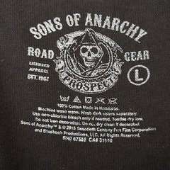 Sons of Anarchy Black Graphic Tee – “SAMCRO Fire Reaper”