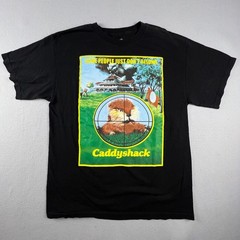 Ripple Junction Caddyshack T-Shirt Mens Large Black Gopher Movie Graphic Tee 80s