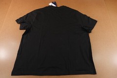 Reebok Mens 2XL Black White Identity Big Stacked Logo Short Sleeve T-Shirt NWT
