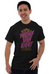Bad Guy Was Right Funny Nerdy Comic Villain Adult Short Sleeve Crewneck Tee
