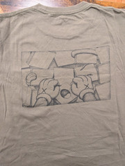 Kaws x Uniqlo UT XX Pocket T-shirt Japan Size Small Olive Green 2016