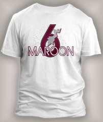 Graphic Sneaker Tee Shirt to Complement Maroon J6 Shoe Big Tall SM Hip T