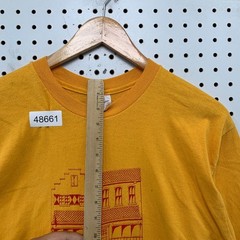 Vintage Stedman T Shirt Men XL Gold 80s Wormhoudt & Kempkes Clothiers Pella Iowa
