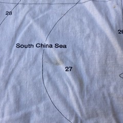 Vintage 90s China Window Of The World Map Tshirt Size XL White