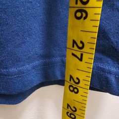 Lands End Mens Super-T Short Sleeve 100% Cotton Crewneck Shirt Blue Medium