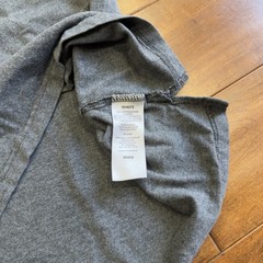 John Deere Embroidered Logo Men’s Long Sleeve T-Shirt Gray Size M