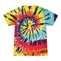 Tie Dye T-Shirts Multi-Color Adult Size 2XL XXL Cotton Colortone