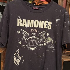 Vintage The Ramones Distressed Punk Rock Rock And Roll Band T-Shirt Size Large