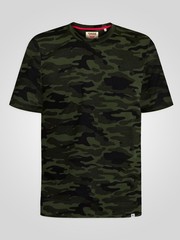D555 Gaston Men’s Camouflage Print Everyday Short Sleeve T-shirt with Crew Neck