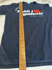 Vintage Mobil 1 Synthetic Oil Promo T Shirt Mens L Black Pegasus Gas Graphic Tee