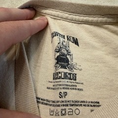 Death Row Records Graphic T Shirt Cream Beige Doberman Dogs Mens Small