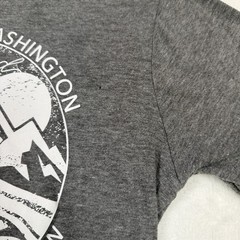 Custom PNW Men’s Graphic T-Shirt Gray Short Sleeve Gig Harbor Washington Casual