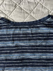 BUFFALO By David Bitton Men’s Striped Blue Shirt Size XL Short Sleeve Crew Neck