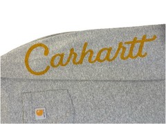 Carhartt Loose Fit Heavyweight Long-Sleeve Pocket Dog Graphic T-Shirt Gray XL