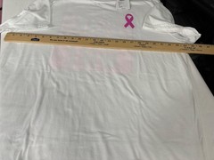 CROWN & IVY MENS’ BREAST CANCER AWARENESS T-SHIRT SIZE X LARGE CHEST 48″