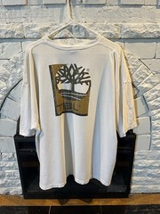 Timberland Men’s White Graphic Logo Crew Neck Short Sleeve Cotton Knit Tee XXL