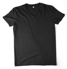 New Mens T-shirts V-neck Tee Classic Fit Muscle Top Spandex Solid XS S M L XL