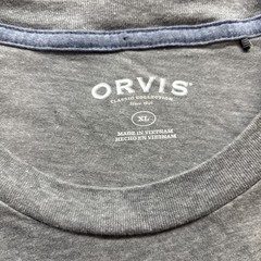 Orvis Patriotic Dog Graphic T-Shirt Gray Short Sleeve XL USA Flag 1856