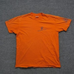 Vintage Panama Jack T Shirt Mens XL Orange Single Stitch 80s