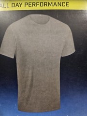 Men’s Mesh Short Sleeve T Shirts 3 Pk Hanes X Temp Stretch Black Gray S 34-36
