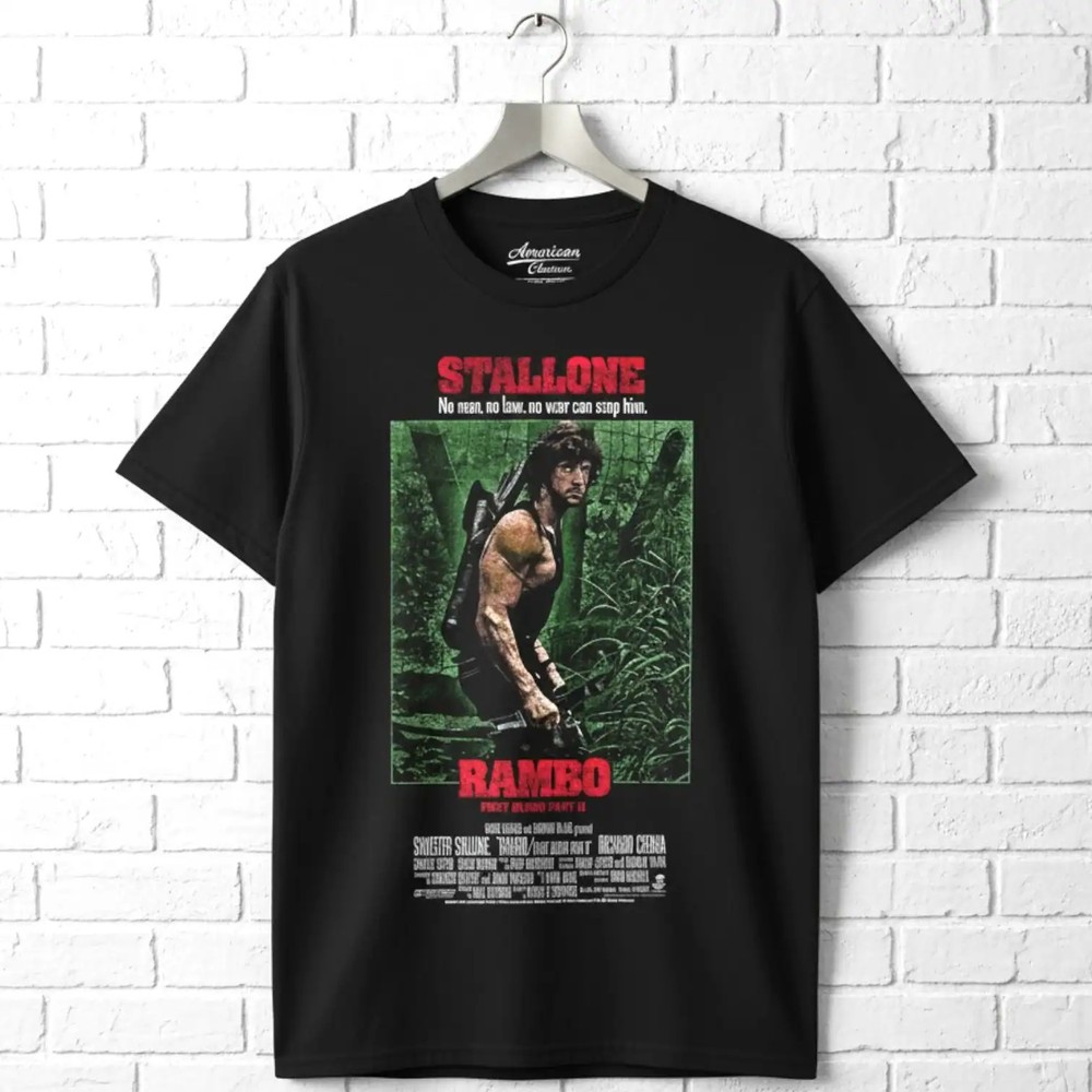 Rambo First Blood 2 Movie Poster Men’s T Shirt