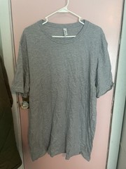 Bella + Canvas gray Unisex T Shirt Short Sleeve Crew Neck Stylish T-Shirt 2XL
