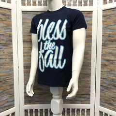 Bless The Fall Spell Out T Shirt Metal Core Band Blue Men’s Size S