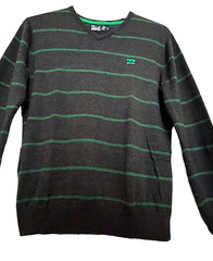 VTG BILLABONG SURF/SKATE Stripe Shirt – OLD LOGO – COTTON BLEND WASHABLE Men’s M