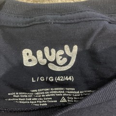 Bluey Whaddup Party People Graphic Shirt Mens Large Bingo Dad Mom Disney 306