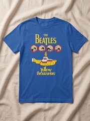 Comfort Colors The Beatles Yellow Submarine Graphic T-Shirt Vintage Rock Tee