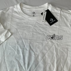 Converse T Shirts Unisex Adult Size M Black White Short Sleeve Stretch 2 Shirts