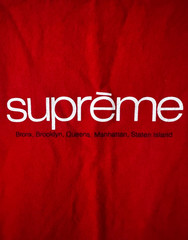 SUPREME New York City Five Boroughs Medium Red T-Shirt | SS21