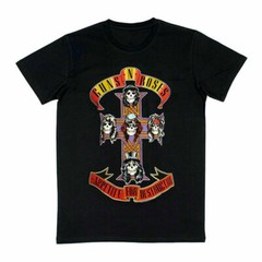 GUNS N ROSES Appetite For Destruction – Cross T SHIRT S-M-L-XL-2XL New Official