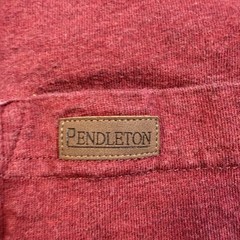 Pendleton Men’s Long Sleeve Deschutes Pocket Tee Size M 100% Cotton Maroon Red