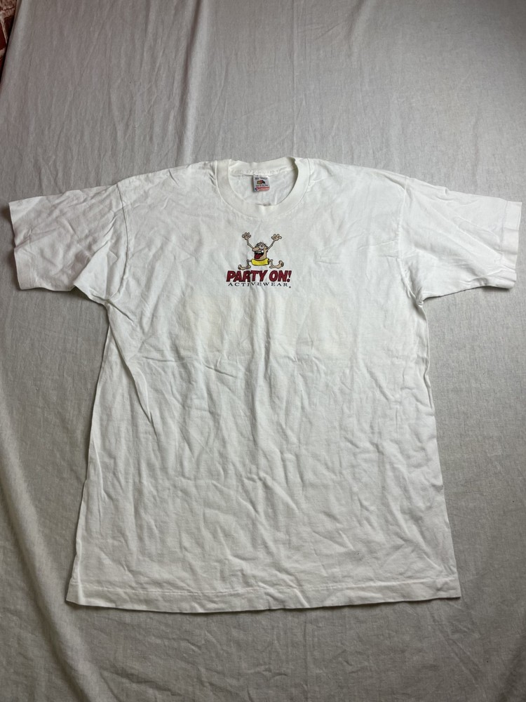Vintage 90s Help I’ve Fallen Find My Beer White Mens XL Party Funny USA T-Shirt