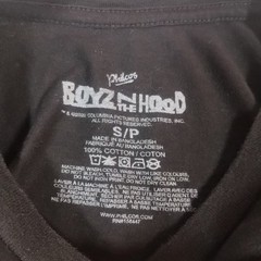 Boyz In The Hood T-Shirt Long Sleeve Black Small Front Graphic /Sleeve Spellout