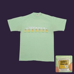70s Velva Sheen Mens Large T Shirt Ft Walton Beach Florida Sailboat Pastel Green