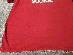 XL Nike Tee Not Running Sucks Graphic Gray Men’s Athletic T-Shirt Red Workout