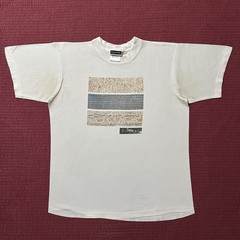 Vtg 90s The Louvre Museum T-Shirt Sz XL Heiroglyphics Arabic Egypt Mona Lisa Art
