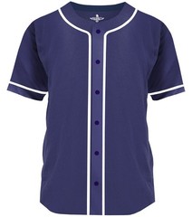 Exxact Sports Blank Baseball Jersey Men, Full Button Down Plain Baseball Jersey