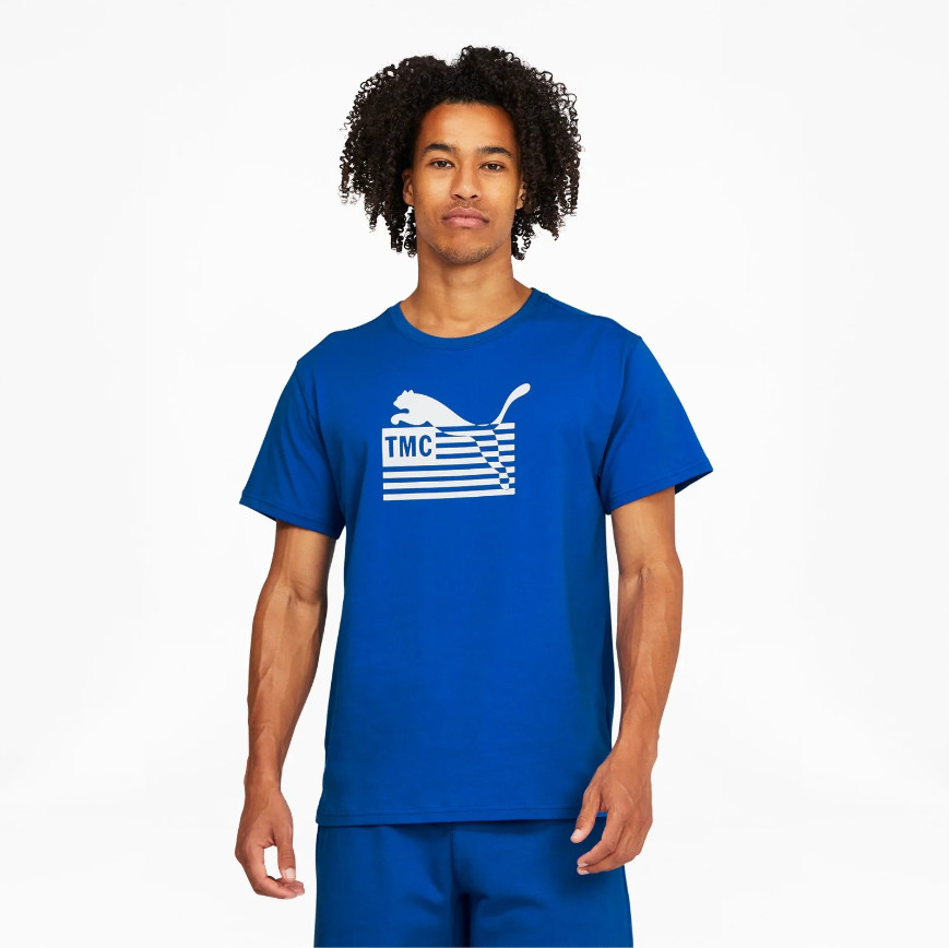 Puma x Nipsey Hussle TMC The Hustle Way T-Shirt Blue Men’s Size MEDIUM