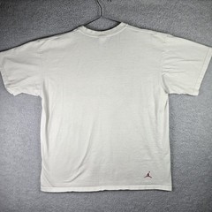 Air Jordan T Shirt Mens Large White Velvet Graphic Basketball MJ 23 NBA