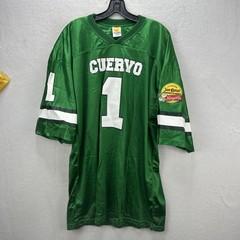 Vintage Jose Cuervo XL Shirt Jersey Green Football Promo Tequila Margarita