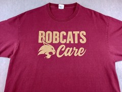 Texas State University Bobcats T Shirt Adults XL Maroon Bobcats Care