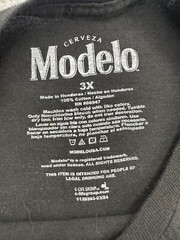 Modelo Cerveza Beer Promo Black T Shirt Men’s 3XL C-Life Group Old English Lion