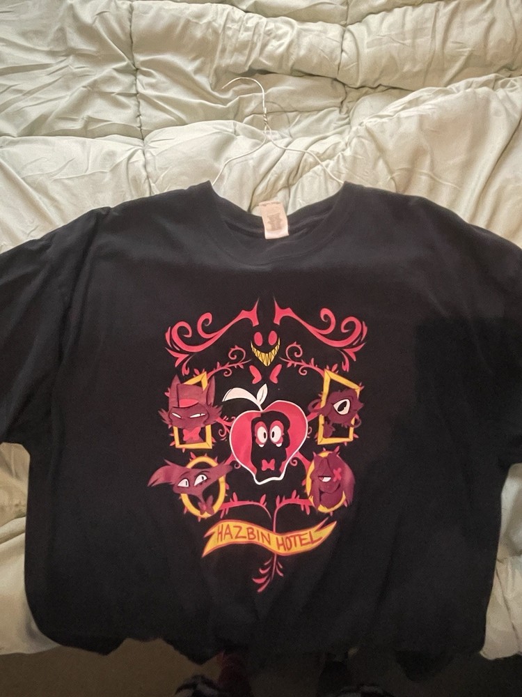 Hazbin Hotel Unhappy Family (2018) Sharkrobot Shirt XL Very Rare