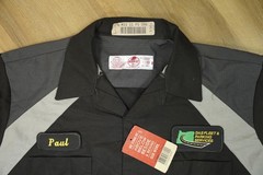 NWT Red Kap Black and Gray Work Shirt Work Name Patch – Utility workwear