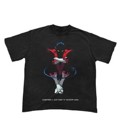 Nightcrawler Xmen Comic Graphic T-Shirt Men Black Streetwear Tee Unisex